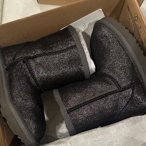 UGG Black Glitter Kids Boots